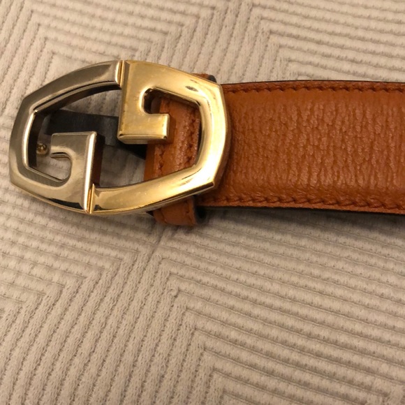 Gucci belt in cognac 2ton buckle. 100% authentic - Picture 3 of 4